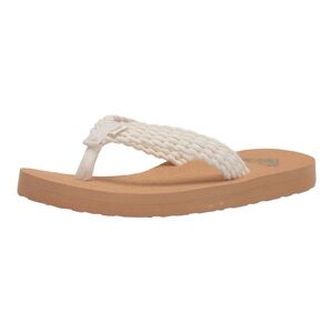 Roxy Girl's RG Porto Sandal White Flip-Flop Little Kid’s 12
